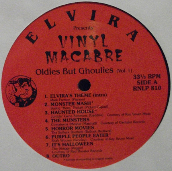Various : Elvira Presents Vinyl Macabre-Oldies But Ghoulies (Vol. 1) (LP, Comp)
