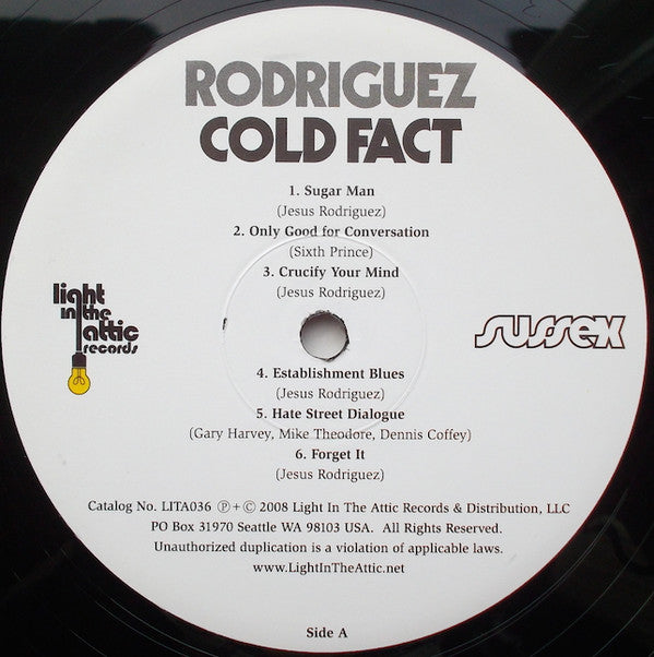 Sixto Rodriguez : Cold Fact (LP, Album, RE, RM)