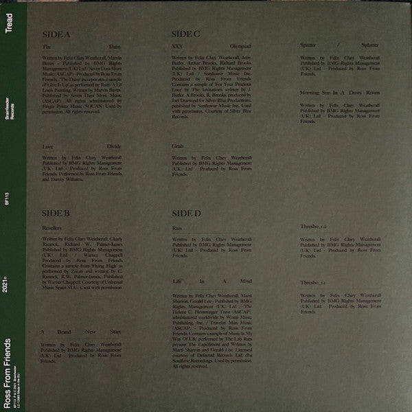 Ross From Friends : Tread (2xLP, Album)