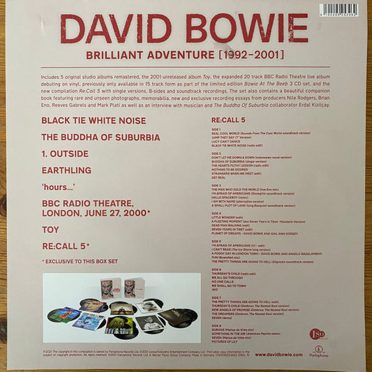 David Bowie : Brilliant Adventure [1992-2001] (Box, Comp, Ltd + 2xLP, Album, RE, RM + 2xLP, Album)