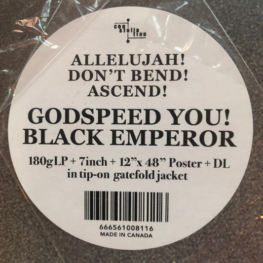 Godspeed You Black Emperor! : 'Allelujah! Don't Bend Ascend (LP, RE, RP + 7", RE, RP + Album)
