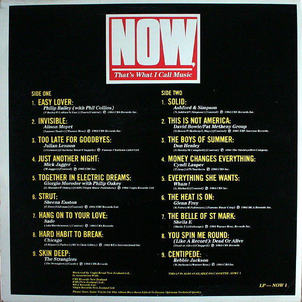 Various : Now, That's What I Call Music (LP, Comp)
