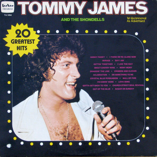 Tommy James & The Shondells : 20 Greatest Hits (LP, Comp)