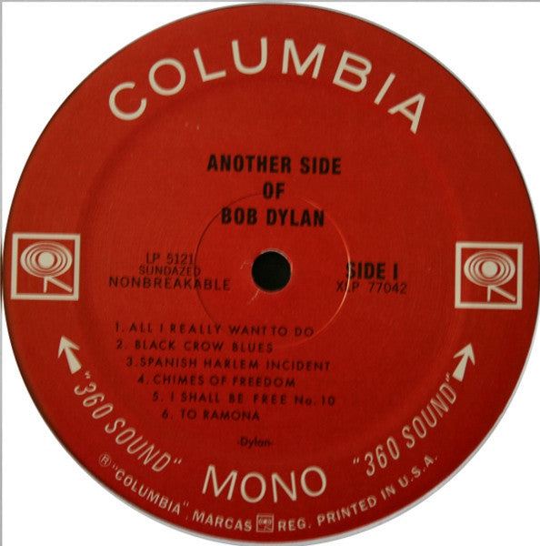 Bob Dylan : Another Side Of Bob Dylan (LP, Album, Mono, RE, 180)
