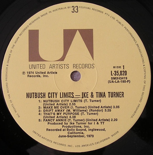 Ike & Tina Turner : Nutbush City Limits (LP, Album)