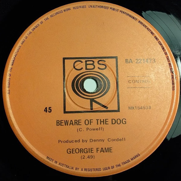Georgie Fame : The Ballad Of Bonnie And Clyde (7", Single)