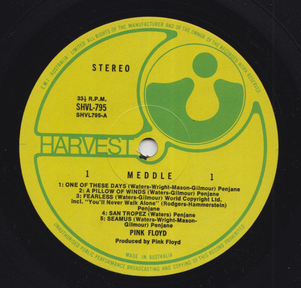 Pink Floyd : Meddle (LP, Album, Gat)