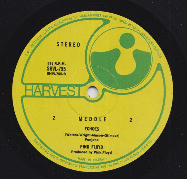 Pink Floyd : Meddle (LP, Album, Gat)