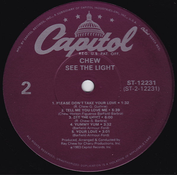 Chew : See The Light (LP, Album)