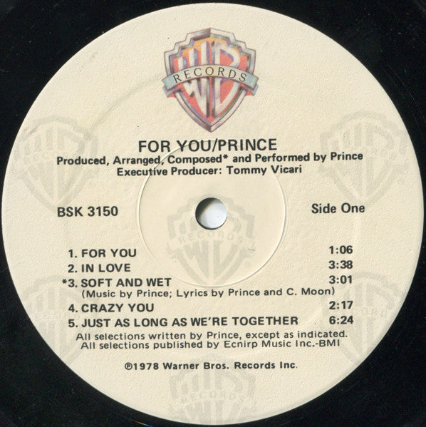 Prince : For You (LP, Album, RE, Spe)
