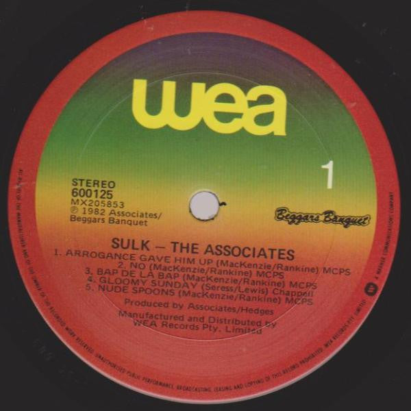 The Associates : Sulk (LP, Album)