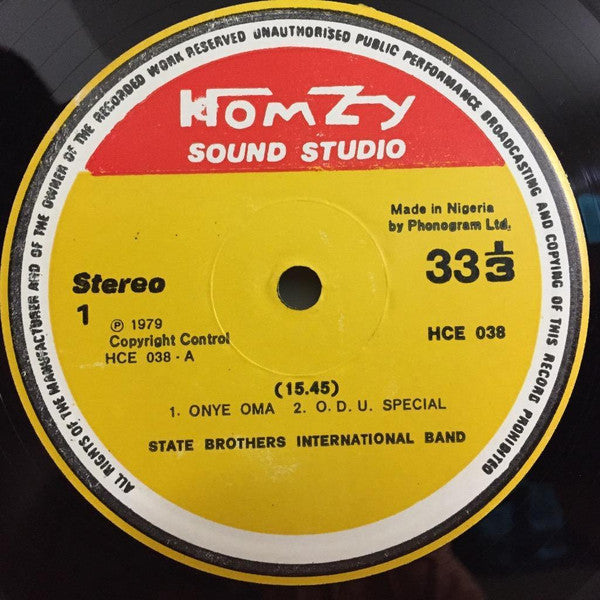 States Brothers International : Onye Oma (LP, Album)