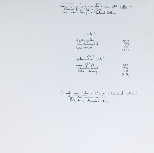 Neu! : Neu! (LP, Album, RE, Whi)