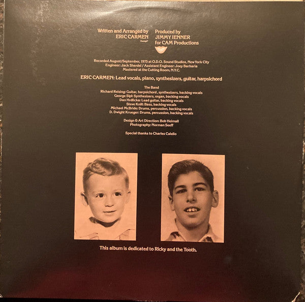 Eric Carmen : Eric Carmen (LP, Album, Foi)