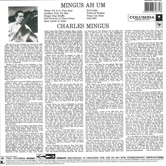 Charles Mingus : Mingus Ah Um (LP, Album, RE, RM, 180)