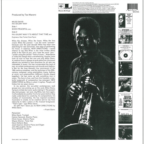 Miles Davis : In A Silent Way (LP, Album, RE, RM, 180)