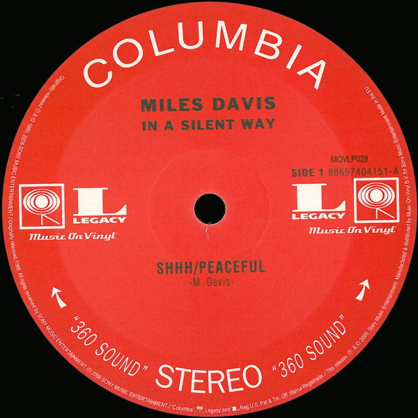 Miles Davis : In A Silent Way (LP, Album, RE, RM, 180)