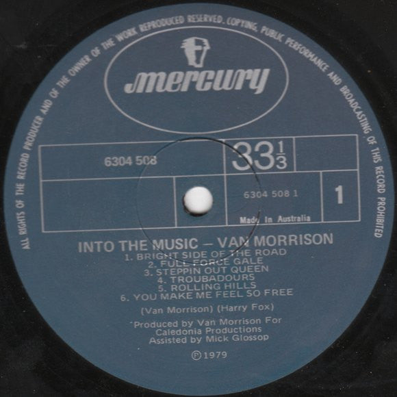 Van Morrison : Into The Music (LP, Album)