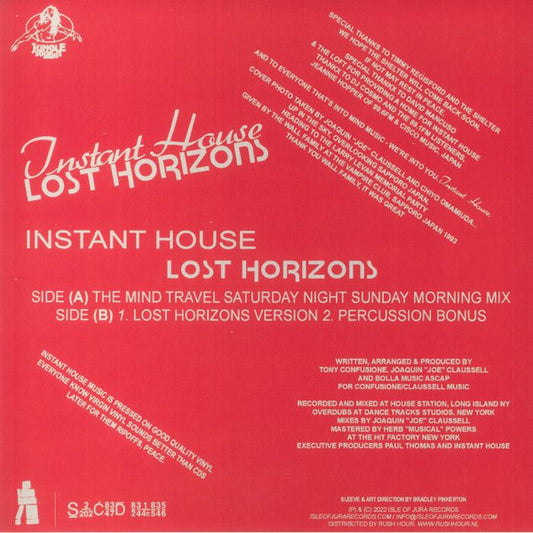 Instant House : Lost Horizons  (12", RE)