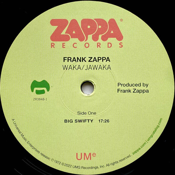 Frank Zappa : Waka / Jawaka (LP, Album, RE, 180)