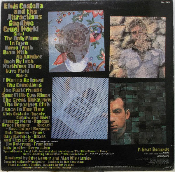 Elvis Costello & The Attractions : Goodbye Cruel World (LP, Album)