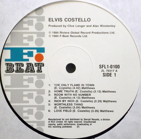 Elvis Costello & The Attractions : Goodbye Cruel World (LP, Album)