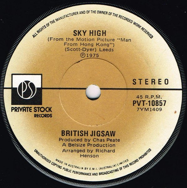 Jigsaw (3) : Sky High (7", RP)