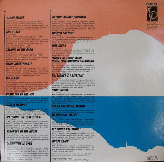 Elvis Costello & The Attractions : Ten Bloody Marys & Ten How's Your Fathers (LP, Comp, RE)