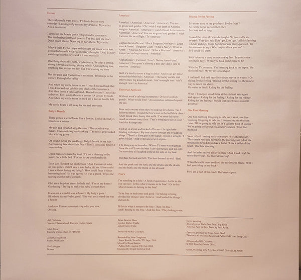 Bill Callahan : Apocalypse (LP, Album)