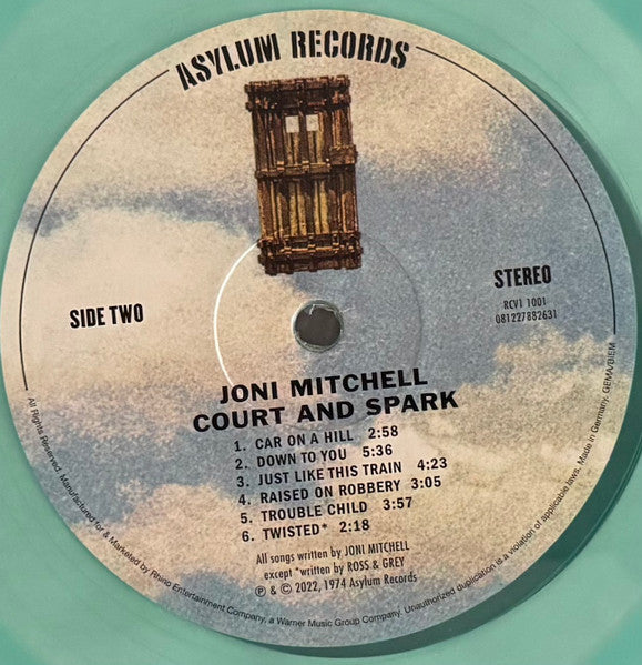 Joni Mitchell : Court And Spark (LP, Album, RE, RM, Gre)