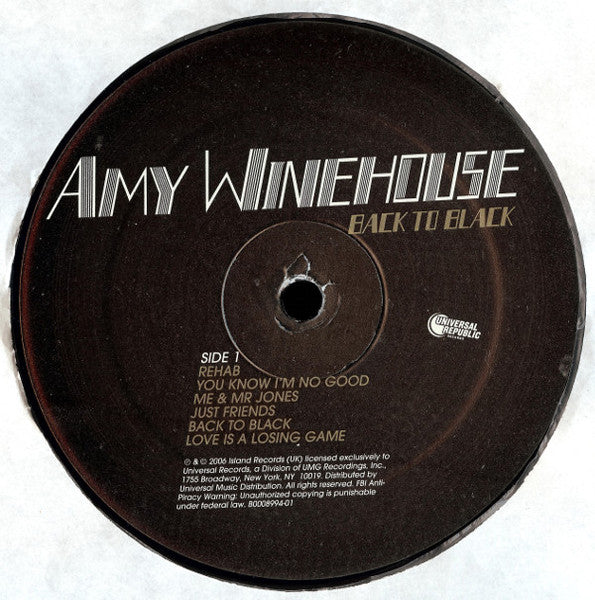 Amy Winehouse : Back To Black (LP, Album, Ste)