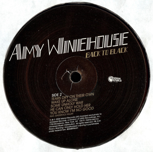 Amy Winehouse : Back To Black (LP, Album, Ste)