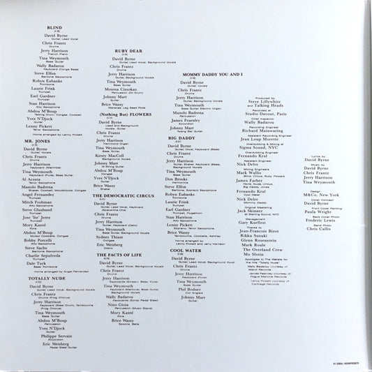 Talking Heads : Naked (LP, Album, RE)