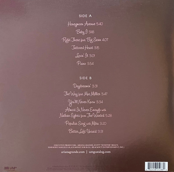 Ariana Grande : Yours Truly (LP, Album, Ltd, Pic, RE, 10t)