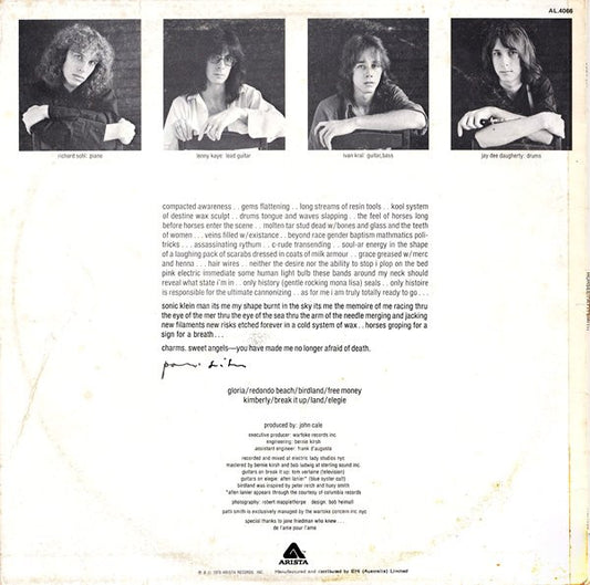 Patti Smith : Horses (LP, Album)