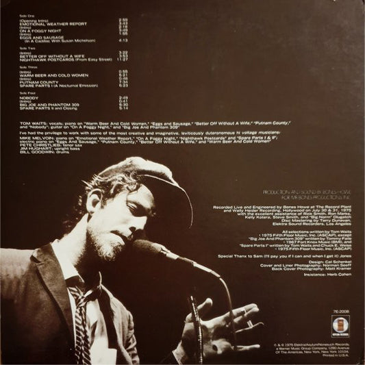 Tom Waits : Nighthawks At The Diner (2xLP, Album, RE, 180)