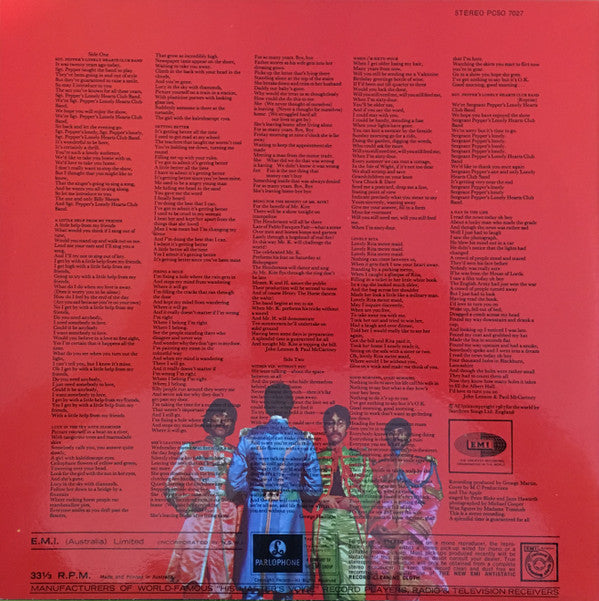 The Beatles : Sgt. Pepper's Lonely Hearts Club Band (LP, Album, RP)