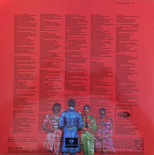 The Beatles : Sgt. Pepper's Lonely Hearts Club Band (LP, Album, RP)