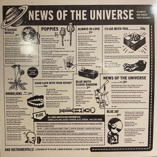 La Luz (2) : News Of The Universe (LP, Album, Ltd, Ora)