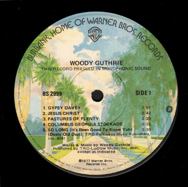 Woody Guthrie : Original Recordings Made By Woody Guthrie 1940-1946 (LP, Mono)