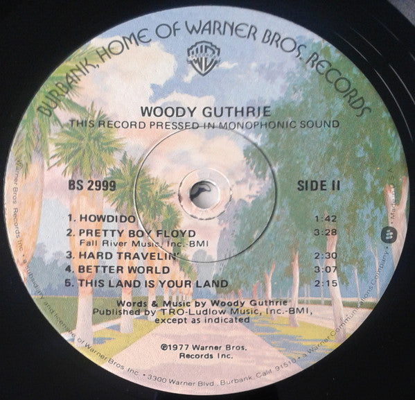 Woody Guthrie : Original Recordings Made By Woody Guthrie 1940-1946 (LP, Mono)