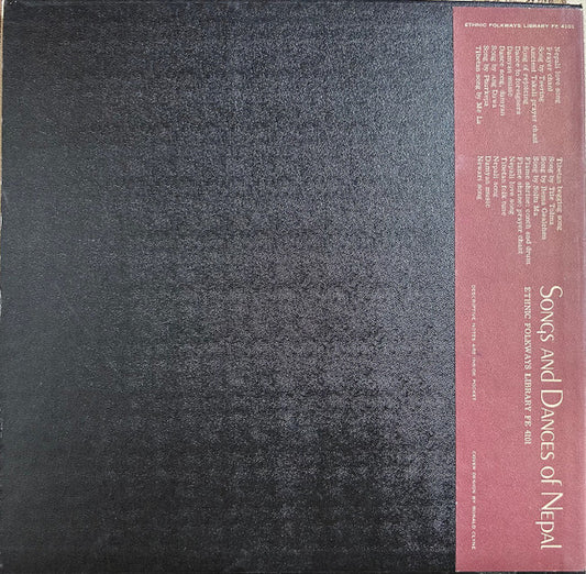Caspar Cronk (2) : Songs And Dances Of Nepal (LP, Album)