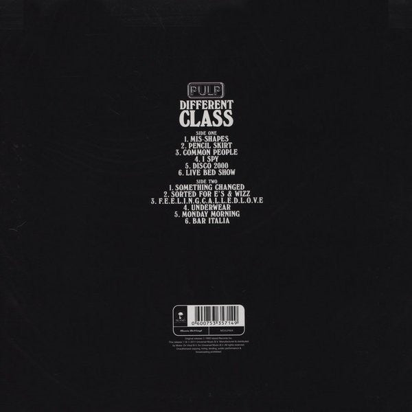 Pulp : Different Class (LP, Album, RE, 180)