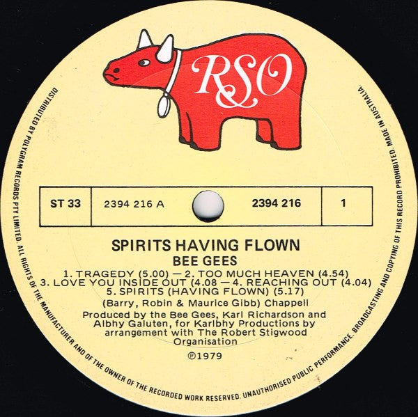 Bee Gees : Spirits Having Flown (LP, Album)
