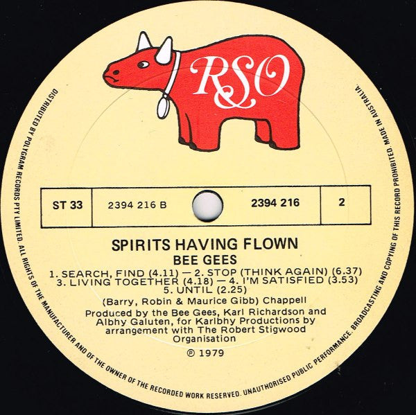 Bee Gees : Spirits Having Flown (LP, Album)