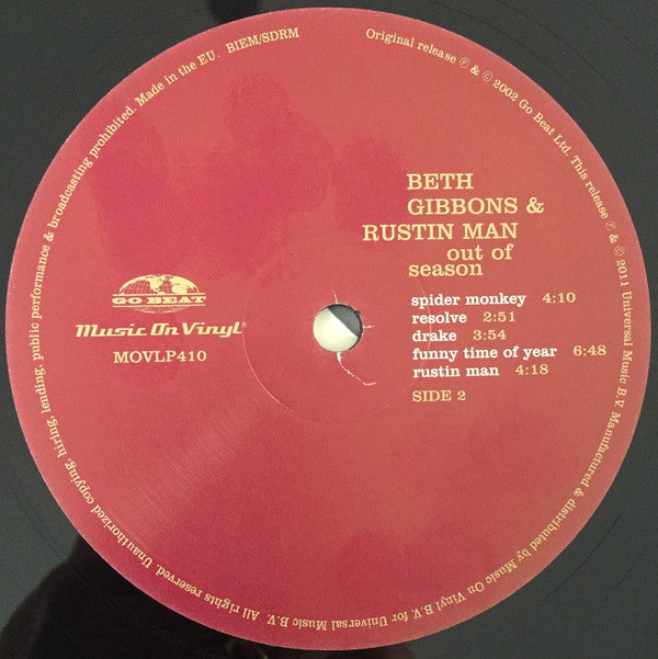 Buy Beth Gibbons & Rustin Man : Out Of Season (LP, Album, RE, RP