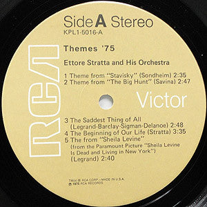 Ettore Stratta And His Orchestra : Themes '75 (LP, Album)