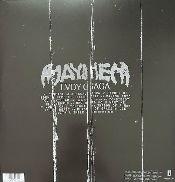 Lady Gaga : Mayhem (LP + LP, S/Sided, Etch + Album, Blu)