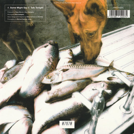 Oasis (2) : Some Might Say (7", Single, Ltd, Num, RE, Pea)