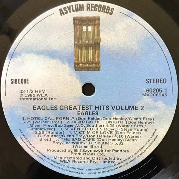 Eagles : Eagles Greatest Hits Volume 2 (LP, Comp)